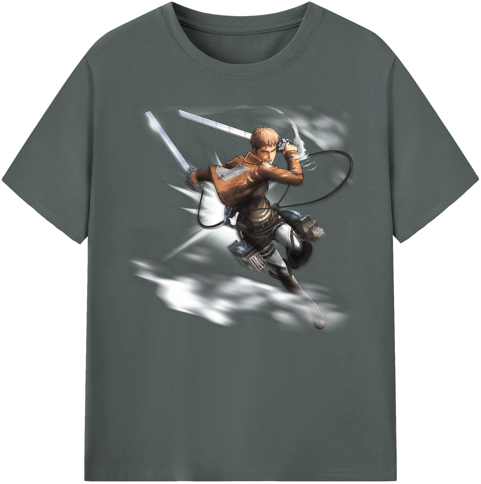 （画像用） 進撃の巨人 ジャン・キルシュタイン Attack on Titan Jean Kirstein 綿100％ メンズ半袖Tシャツ｜肌触りやわらか＆通気性